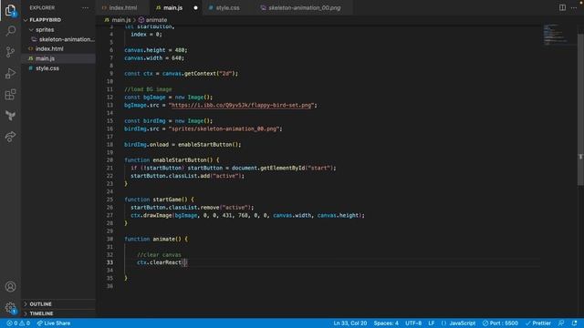 Как сделать HTML5 игру на JavaScript Flappy Bird часть 1 смотреть онлайн