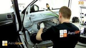 Шумоизоляция дверей Mazda CX-5 KE в уровне Премиум. АвтоШум.