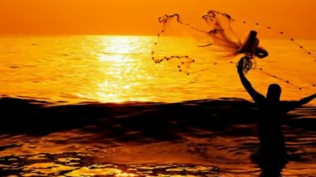 Краски-"Оранжевое солнце в облаках" смотреть онлайн