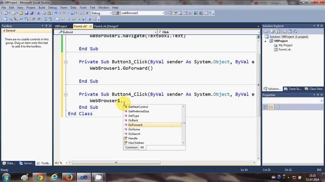 VB.NET Tutorial 31 : How to use the WebBrowser control in Visual Basic