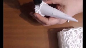 Елочка из ватных палочек