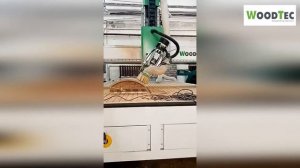 Фрезерно гравировальный станок с ЧПУ WoodTec VA 2030 4axis  Фрезерование заготовки в 3d пространств