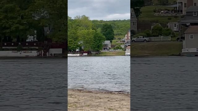 3 Jet Skis & Pontoon on River #jetski #waverunner #pontoon #river