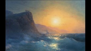 Релакс видео. Картина Айвазовского , морской пейзаж.