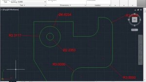 C00909  Radius and Diameter Dimensions AutoCAD 2014 Tutorial