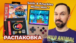 Miyoo Mini Plus, Sonic & Knuckles, Pirates of Dark Water и контроллеры 8bitDo / Распаковка
