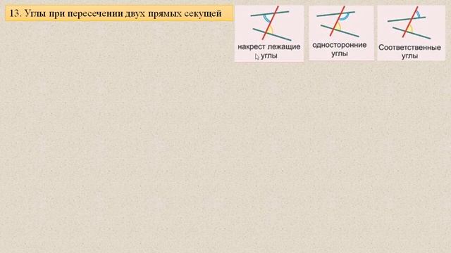 Геометрия 7 класс  //  Основное содержание курса  //  Вся геометрия 7 класса за 50 минут!