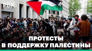 Студенческие протесты в США в поддержку Палестины