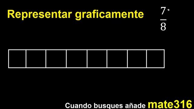 Representar 7/8 graficamente . Representacion grafica de fracciones , grafico смотреть онлайн