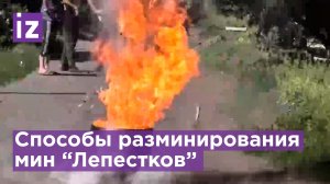 Взорвать и убежать: жители Донецка показывают, как разминируют "Лепесток" / Известия