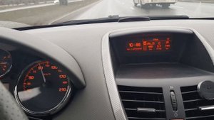 Peugeot 207 Мгновенный расход топлива 90 км/ч