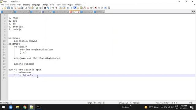 ReactJS 05th class what is the role of nodejs in React application how html css js works on webpage