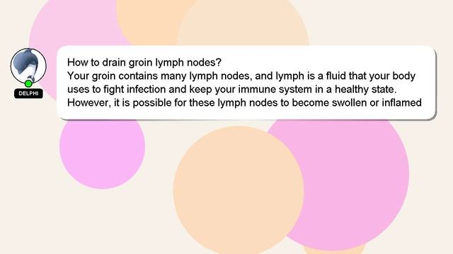 How to drain groin lymph nodes? смотреть онлайн