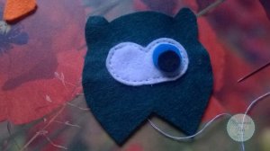 Мастер-класс: Закладка из фетра Сова