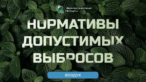 Проект нормативов допустимых выбросов (НДВ)