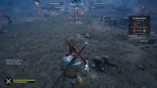 Lvl 1000 Chivalry 2 player can't handle losing