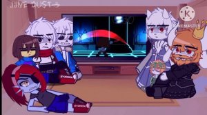 Undertale react to "Chara VS Nightmare Sans"⚠︎ORIG⬇⚠︎