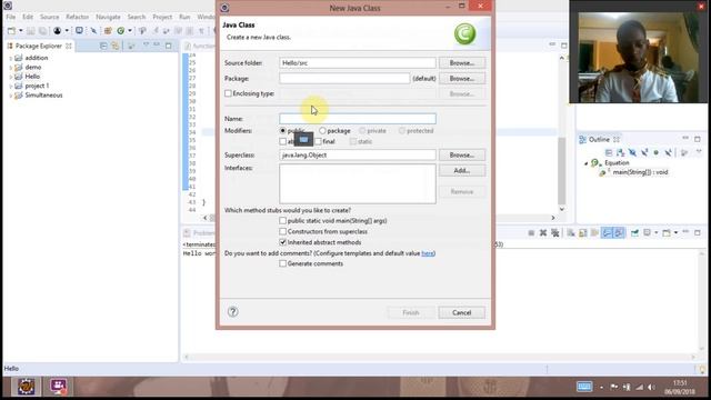 Your first java project(eclipse) *Hello world* смотреть онлайн