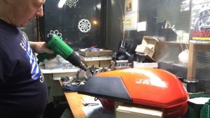 установка накладок на бак ява 638 ПИЛОТ