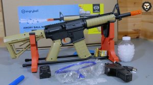 Гелевый автомат Angry Ball M4A1 видео обзор 4k