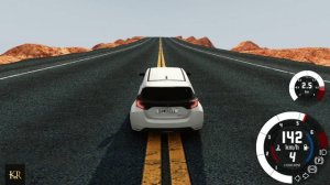 BeamNG Drive Прыжок через каньон Смерти на автомобиле (Toyota Yaris GR) Мод патруль!