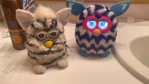 Zebra Furby and zigzag Furby boom