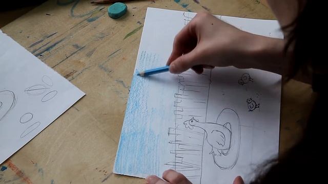 Группа АртЛабики - домашние птицы(курочка, петушок)/ как нарисовать птиц/ 5-7 лет