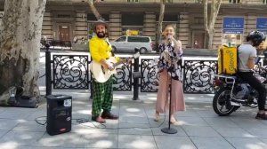 Вот так поют на улицах Тбилиси (Грузия) / dzveli hangi / chemi nanina / Qeta Wiklauri
