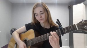 Руки вверх - Алешка / cover на гитаре.