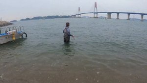 кастинговая сеть на море