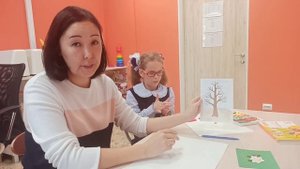 Осеннее дерево в технике пластилинография