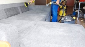 Химчистка дивана. Ускоренный процесс. Kärcher PUZZI 8/1c.