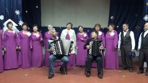 Читинский р-н, с. Смоленка. Вокальный ансамбль "Смоленочка" - Течет речка по песочку