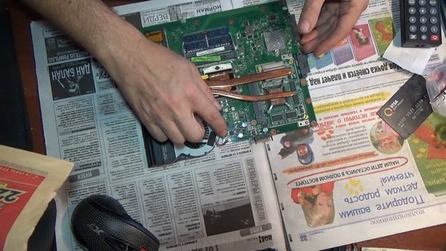 Ремонт и чистка ноутбука ASUS  К 53 s Repair and cleaning of ASUS K 53 s смотреть онлайн