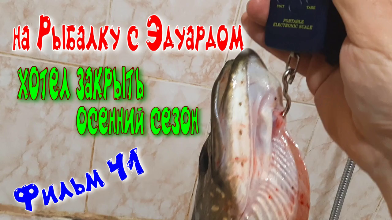 Завершение Осеннего Рыбацкого Сезона на Жерлицы. На Рыбалку с Эдуардом Фильм - 41. Щука - Крокодил. смотреть онлайн