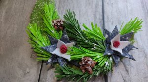 Новогоднее украшение из фоамирана, рождественский декор.