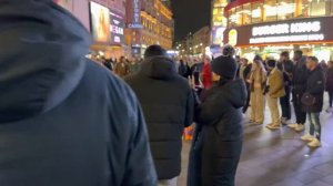 A Winter Busy Night Walk in London | Exploring the West End and Central London Walk [4K HDR]