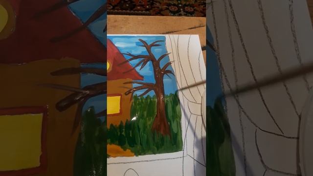 2. Видеоурок "Рисуем на даче" смотреть онлайн