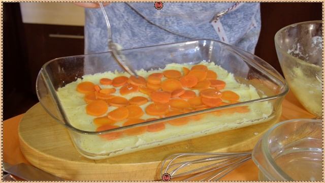 Картофельная запеканка с ветчиной и сыром в духовке.