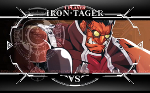 BlazBlue Centralfiction.Iron Tager vs Izayoi.[テイガーVSイザヨイ]