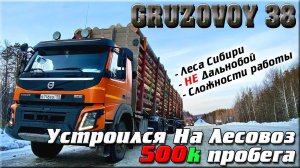 Водитель из Сибири/ Лесовоз Volvo FMX 500.000к пробега по Тайге/ Автозимник