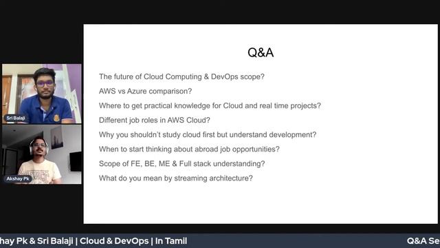 ?The future of Cloud & DevOps scope | Akshay & Sri Balaji #futureofcloud