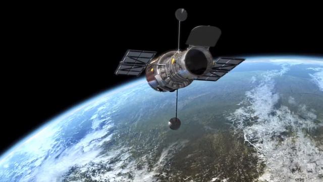 Hubble Telescope in Viewing Mode Above Earth | NASA ESA Space HST Pictures Images HD смотреть онлайн