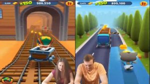 Спортивный забег в игре Том за золотом! Скейтерша Анджела против Футболиста Тома от Каталекс!