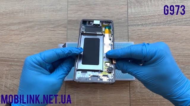 Дисплей Samsung G973 Galaxy S10 Чёрный Black GH82-18850A оригинал!