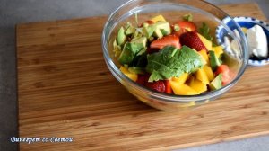 ЛЕТНИЙ САЛАТ С РУККОЛОЙ И МАНГО/MANGO AVOCADO SALAD WITH ARUGULA AND FETA