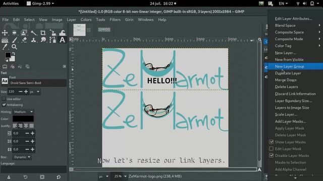 GIMP dev report: link layer experiments смотреть онлайн