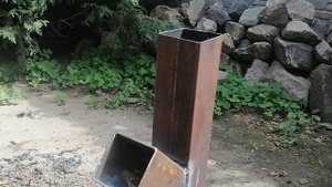 Реактивная печь или печь "турбо". Испытание печи