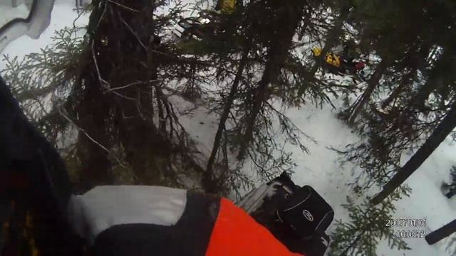 Skidoo SWT  2012 dans le Bois.MOV