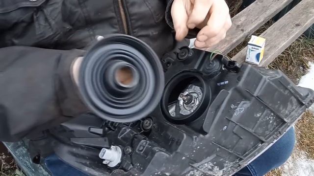 Ravon R3 | Замена лампы H4, снятие блокфары смотреть онлайн